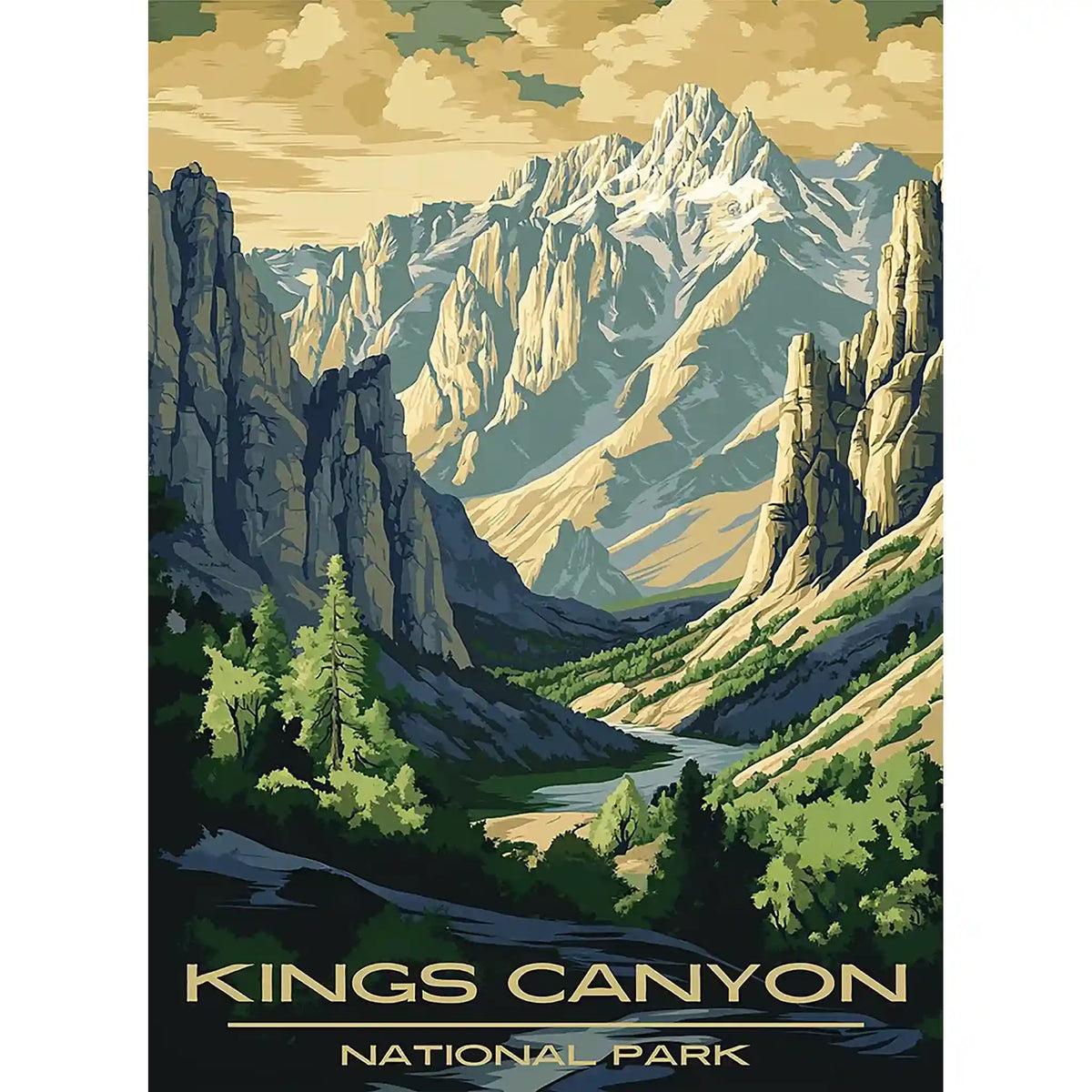 Kings Canyon National Park Puzzle by MakeYourPuzzles | California National Park Puzzles Collection