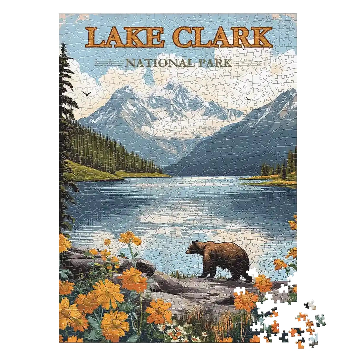 Lake Clark National Park 1000 piece puzzle by MakeYourPuzzles