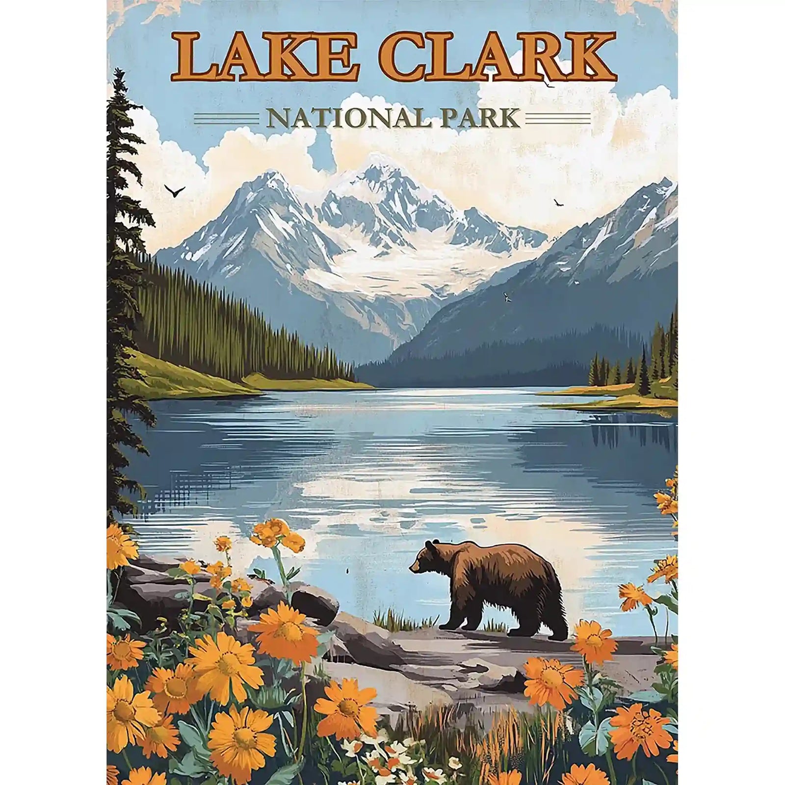 Lake Clark National Park Puzzle by MakeYourPuzzles | Premium Jigsaw Puzzle made in the USA