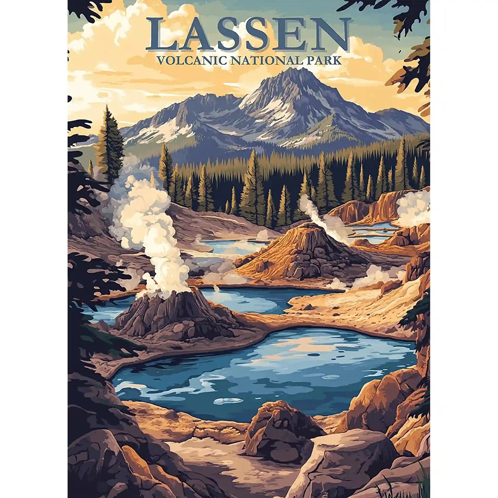 Lassen Volcanic National Park Puzzle by MakeYourPuzzles | Premium Jigsaw Puzzles made in the USA