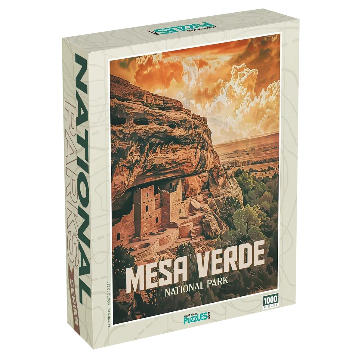 Mesa Verde National Park Jigsaw Puzzle 1000 piece puzzle box by MakeYourPuzzles