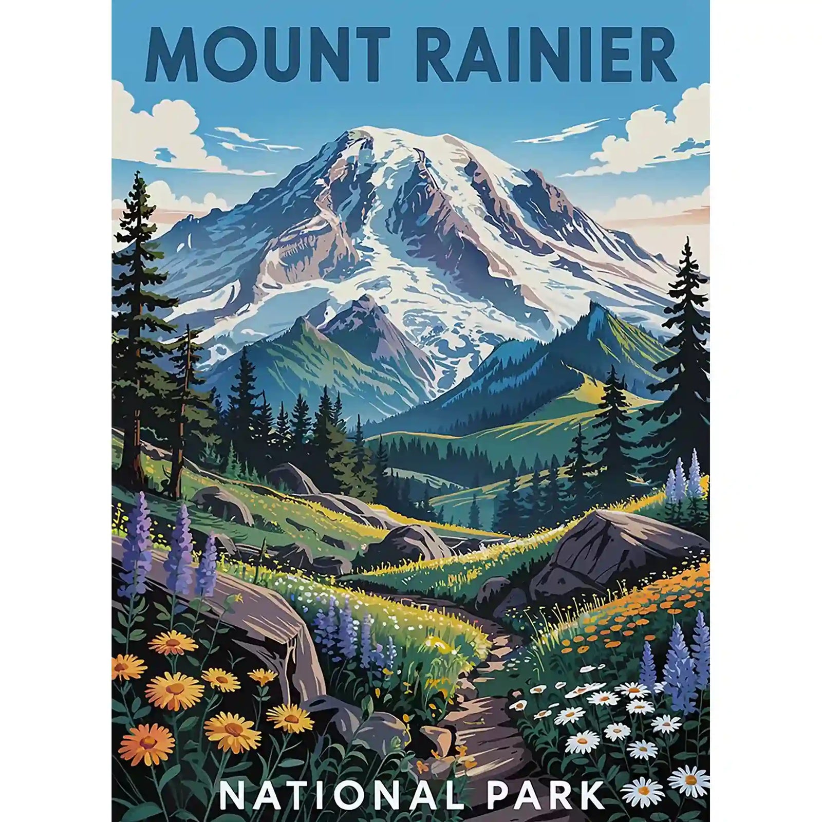 Mount Rainier National Park Puzzle by MakeYourPuzzles