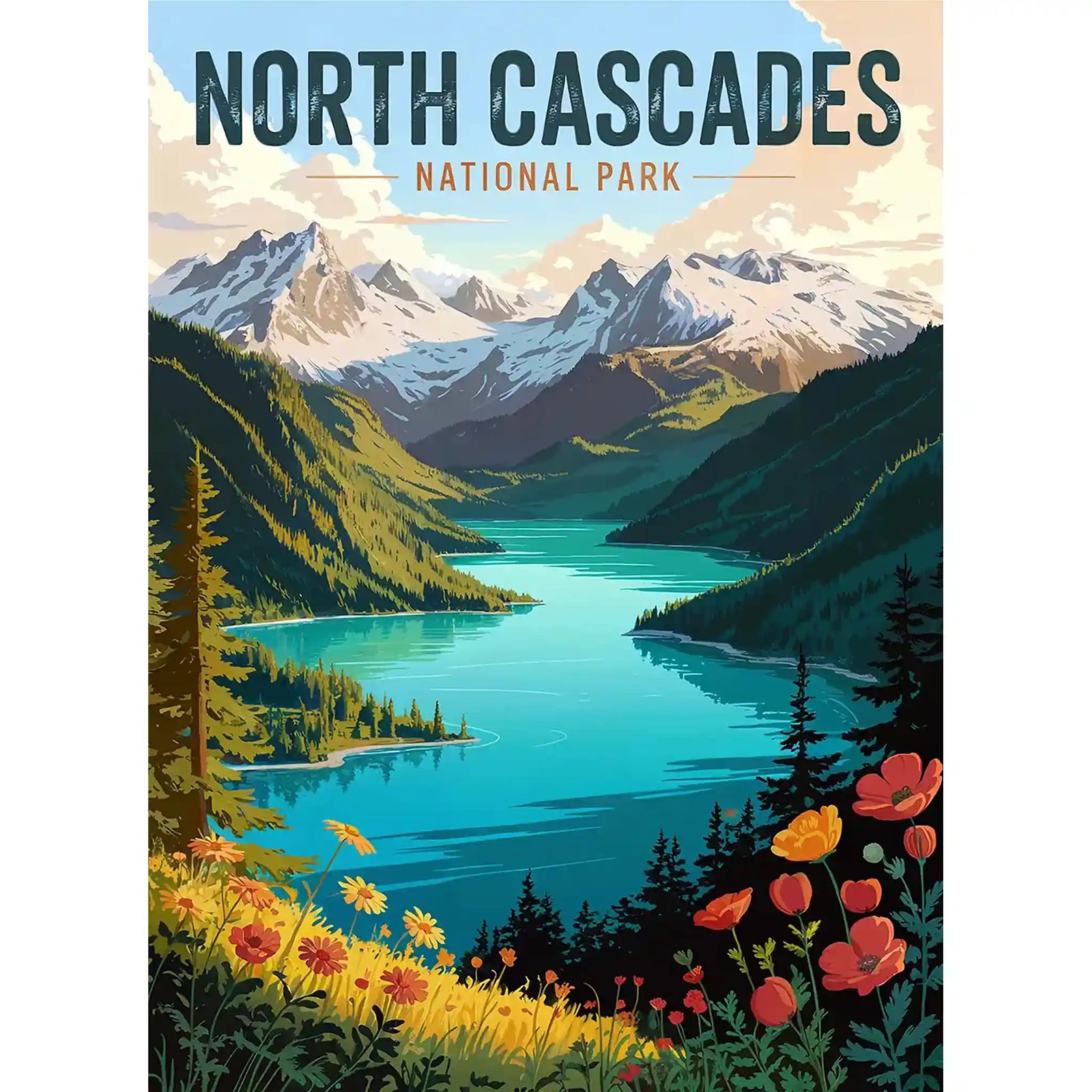North Cascades National Park Puzzle by MakeYourPuzzles