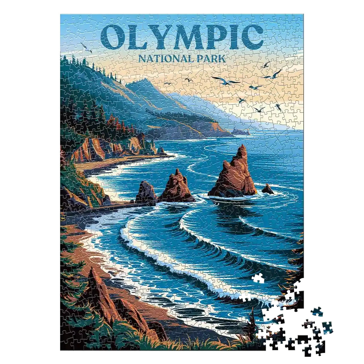 Olympic National Park 1000 piece jigsaw puzzle by MakeYourPuzzles