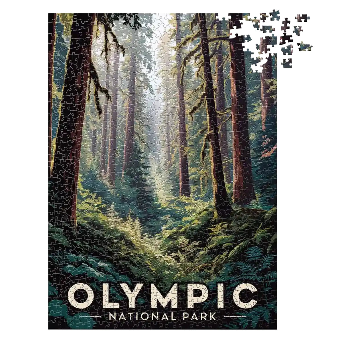 Olympic National Park Rainforest 1000 piece jigsaw puzzle by MakeYourPuzzles