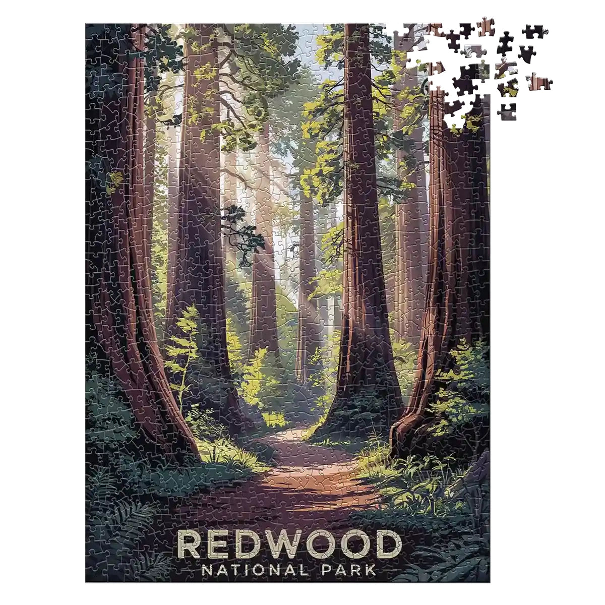 Redwood National Park 1000 pieces puzzle by MakeYourPuzzles