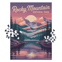 Thumbnail for Rocky Mountain National Park Alpenglow 1000 piece puzzle by MakeYourPuzzles