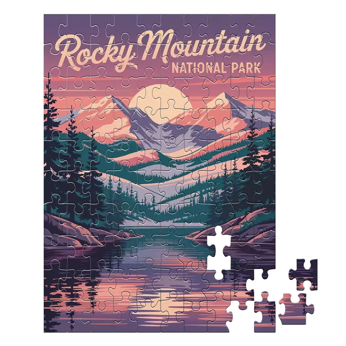 Rocky Mountain National Park Alpenglow 100 piece puzzle by MakeYourPuzzles