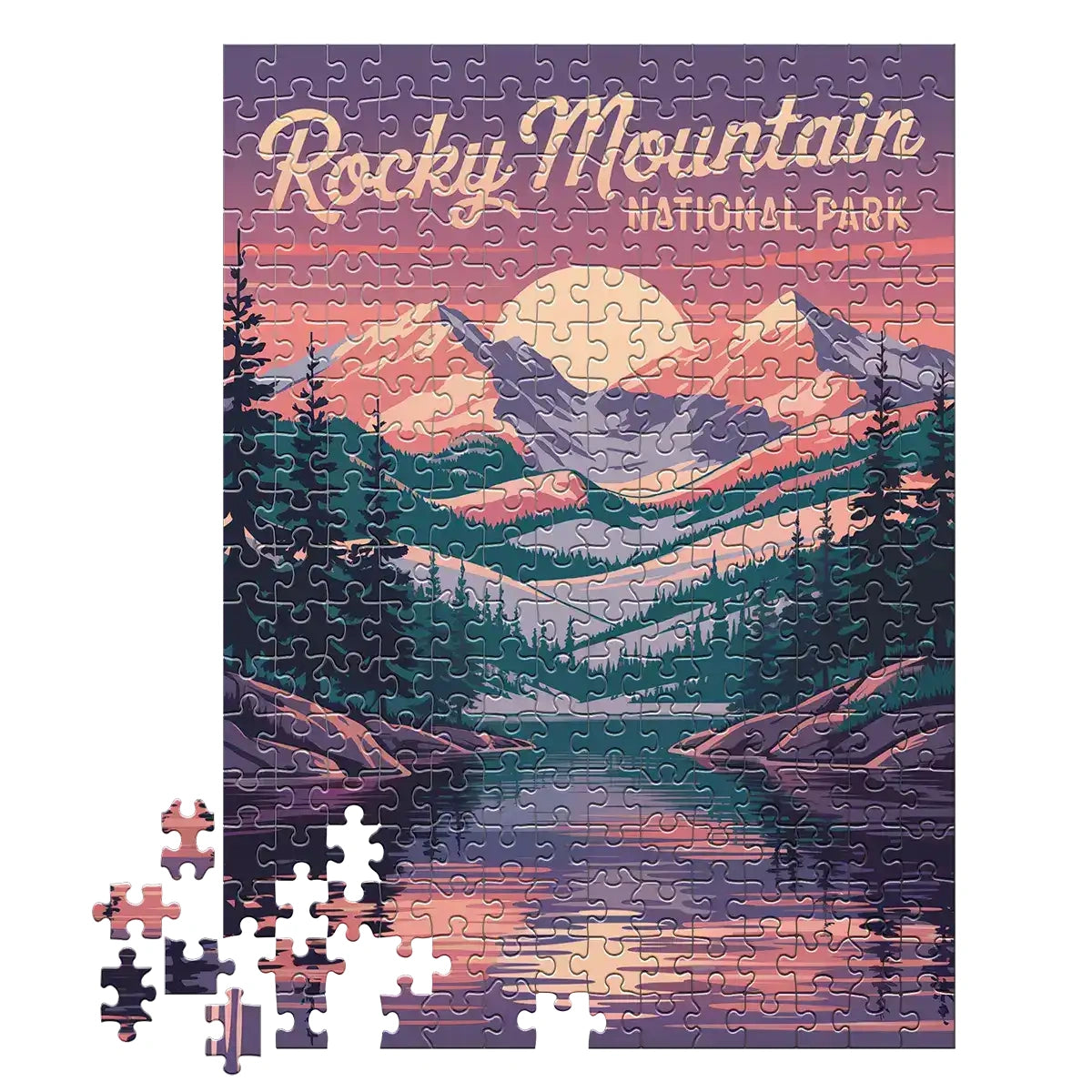 Rocky Mountain National Park Alpenglow 252 piece puzzle by MakeYourPuzzles