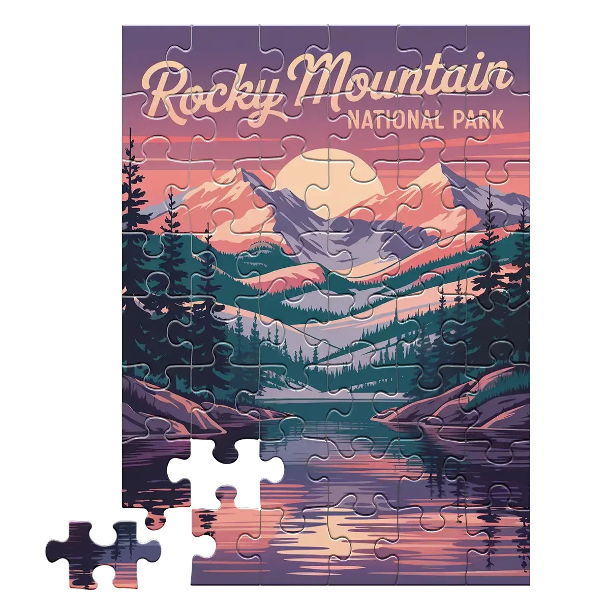 Rocky Mountain National Park Alpenglow 48 piece puzzle by MakeYourPuzzles
