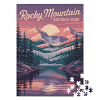Thumbnail for Rocky Mountain National Park Alpenglow 500 piece puzzle by MakeYourPuzzles