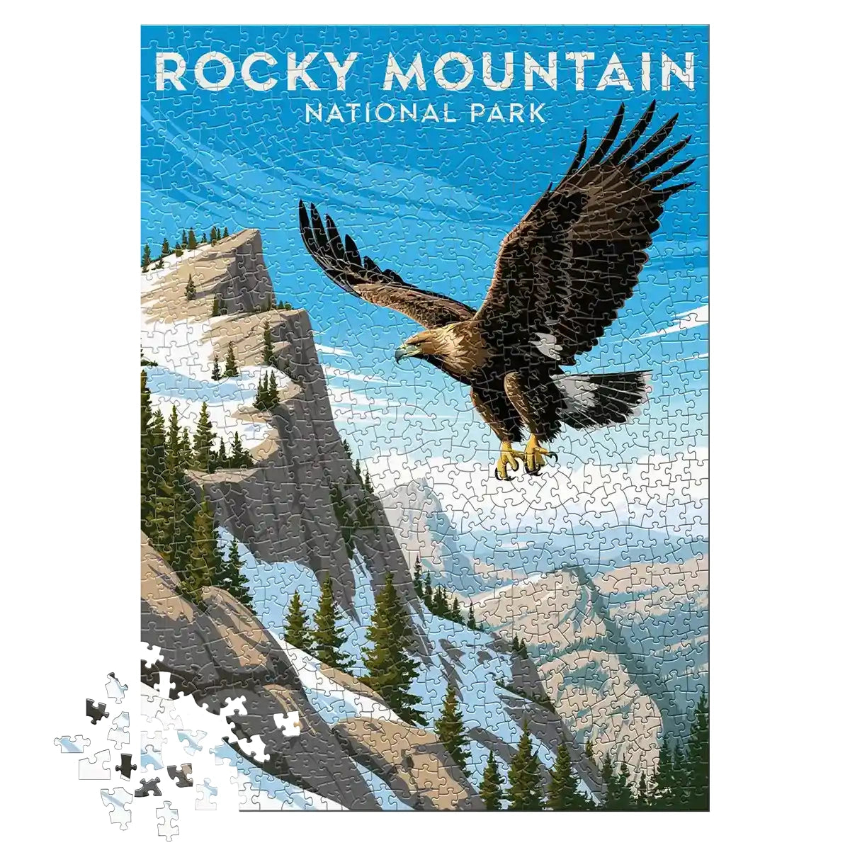 Rocky Mountain National Park Eagle 1000 piece puzzle by MakeYourPuzzles