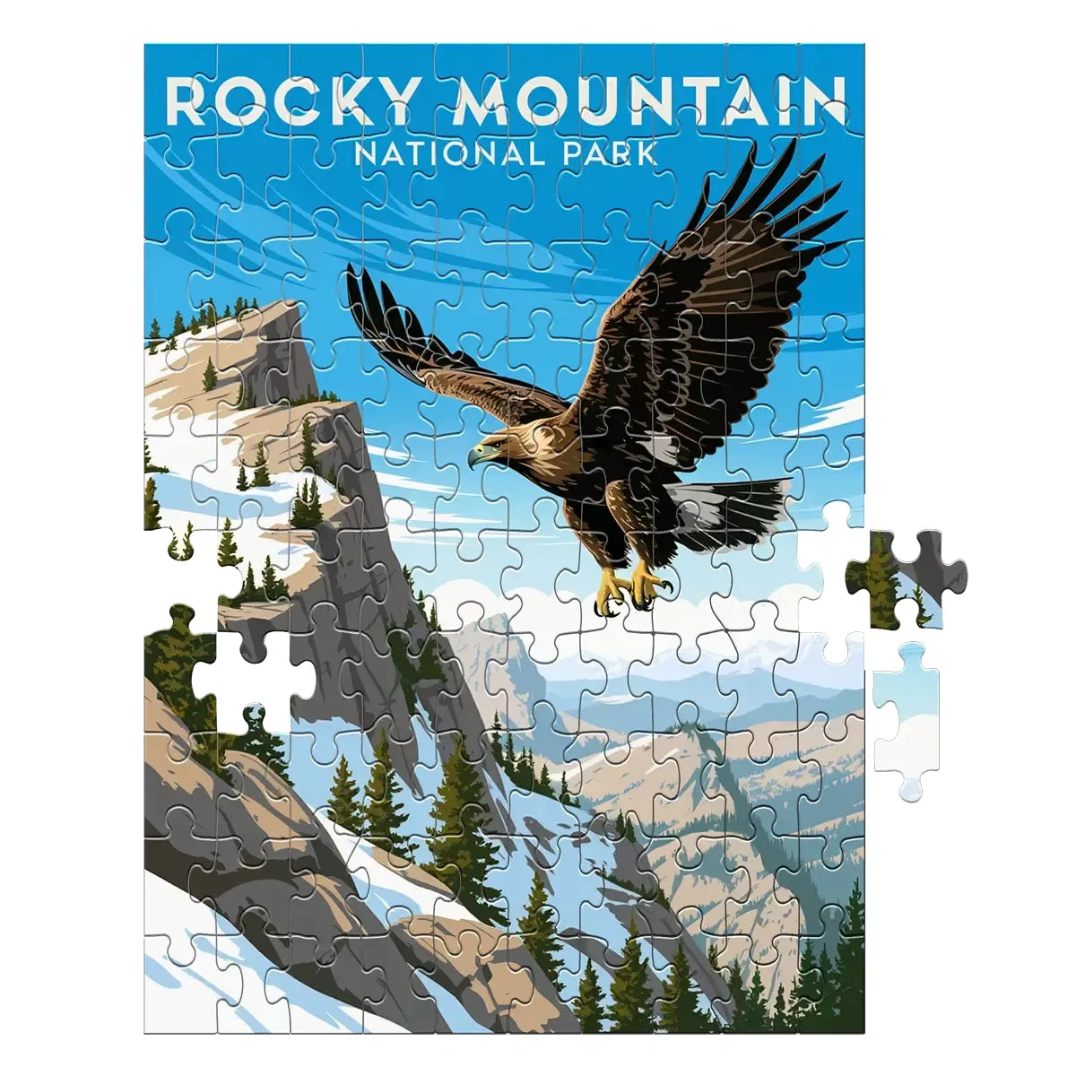 Rocky Mountain National Park Eagle 100 piece puzzle by MakeYourPuzzles