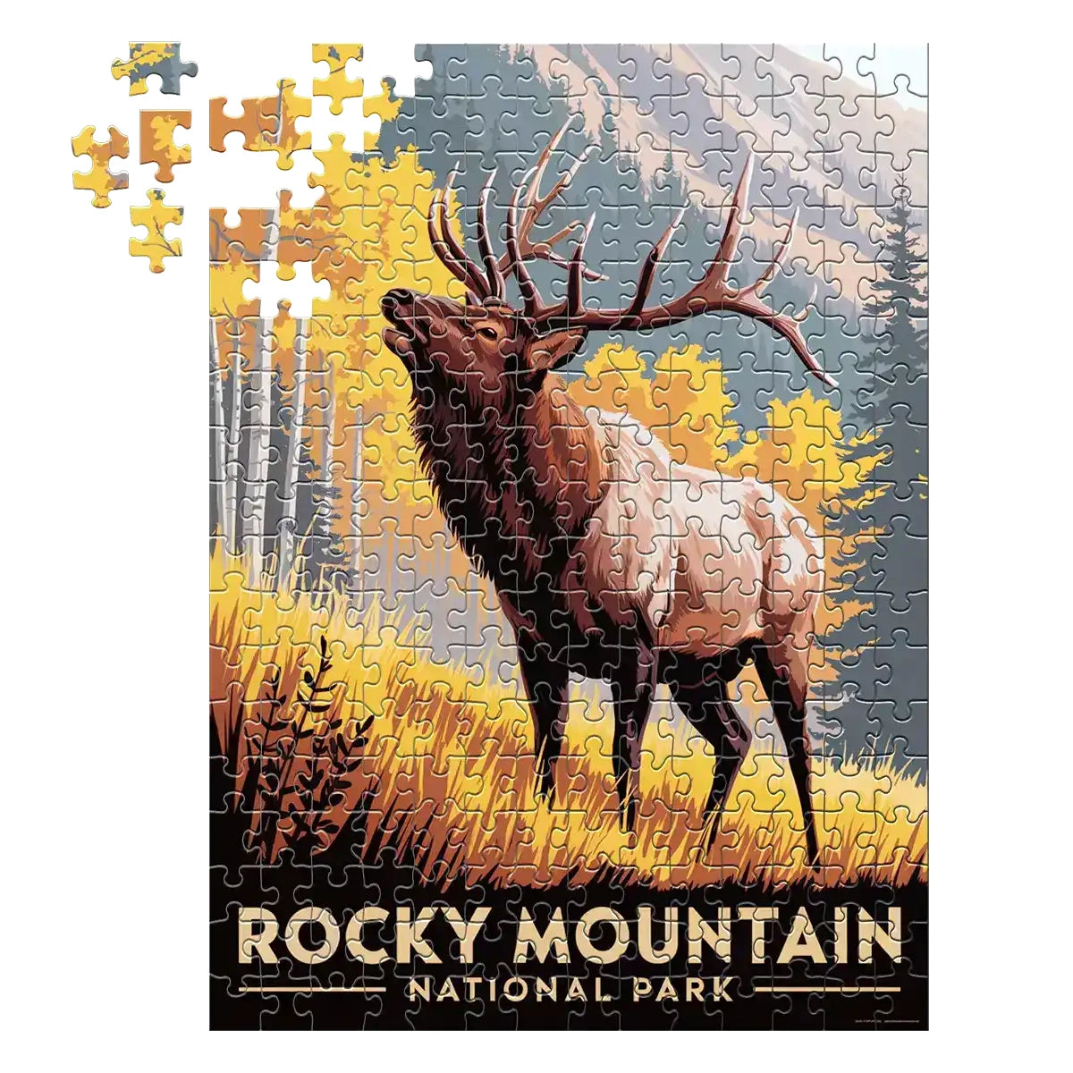 Rocky Mountain National Park Elk 252 piece puzzle by MakeYourPuzzles