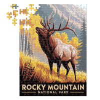 Thumbnail for Rocky Mountain National Park Elk 252 piece puzzle by MakeYourPuzzles