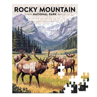 Thumbnail for Rocky Mountain National Park Elk Herd 100 piece puzzle by MakeYourPuzzles