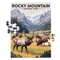 Thumbnail for Rocky Mountain National Park Elk Herd 252 piece puzzle by MakeYourPuzzles