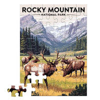 Thumbnail for Rocky Mountain National Park Elk Herd 48 piece puzzle by MakeYourPuzzles
