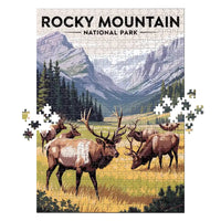 Thumbnail for Rocky Mountain National Park Elk Herd 500 piece puzzle by MakeYourPuzzles