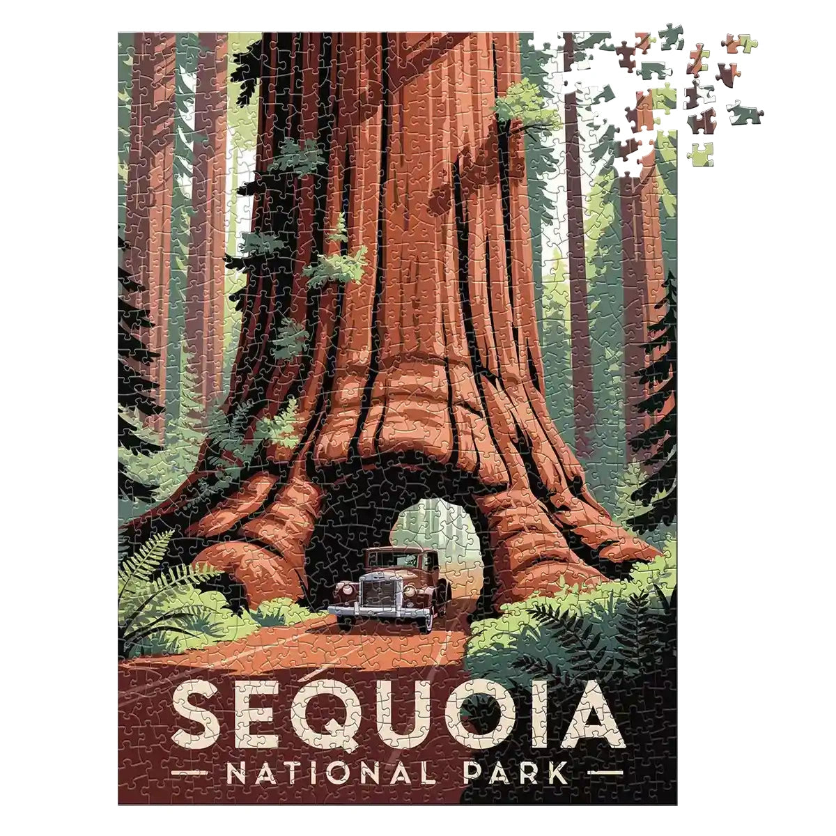 Sequoia National Park Tunnel 1000 piece puzzle by MakeYourPuzzles