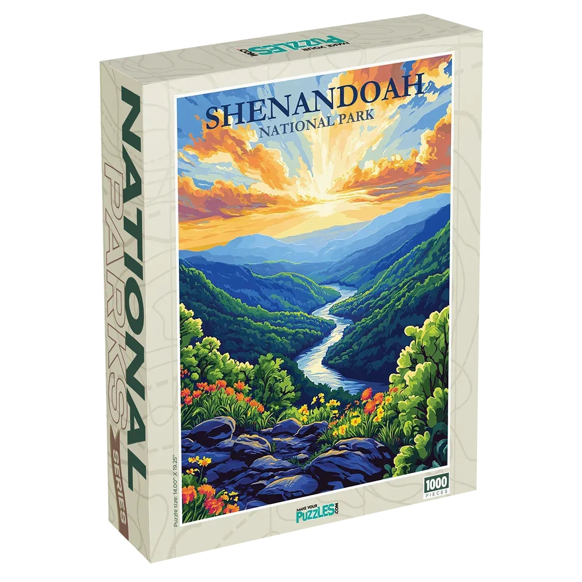 Shenandoah National Park 1000 piece puzzle box by MakeYourPuzzles