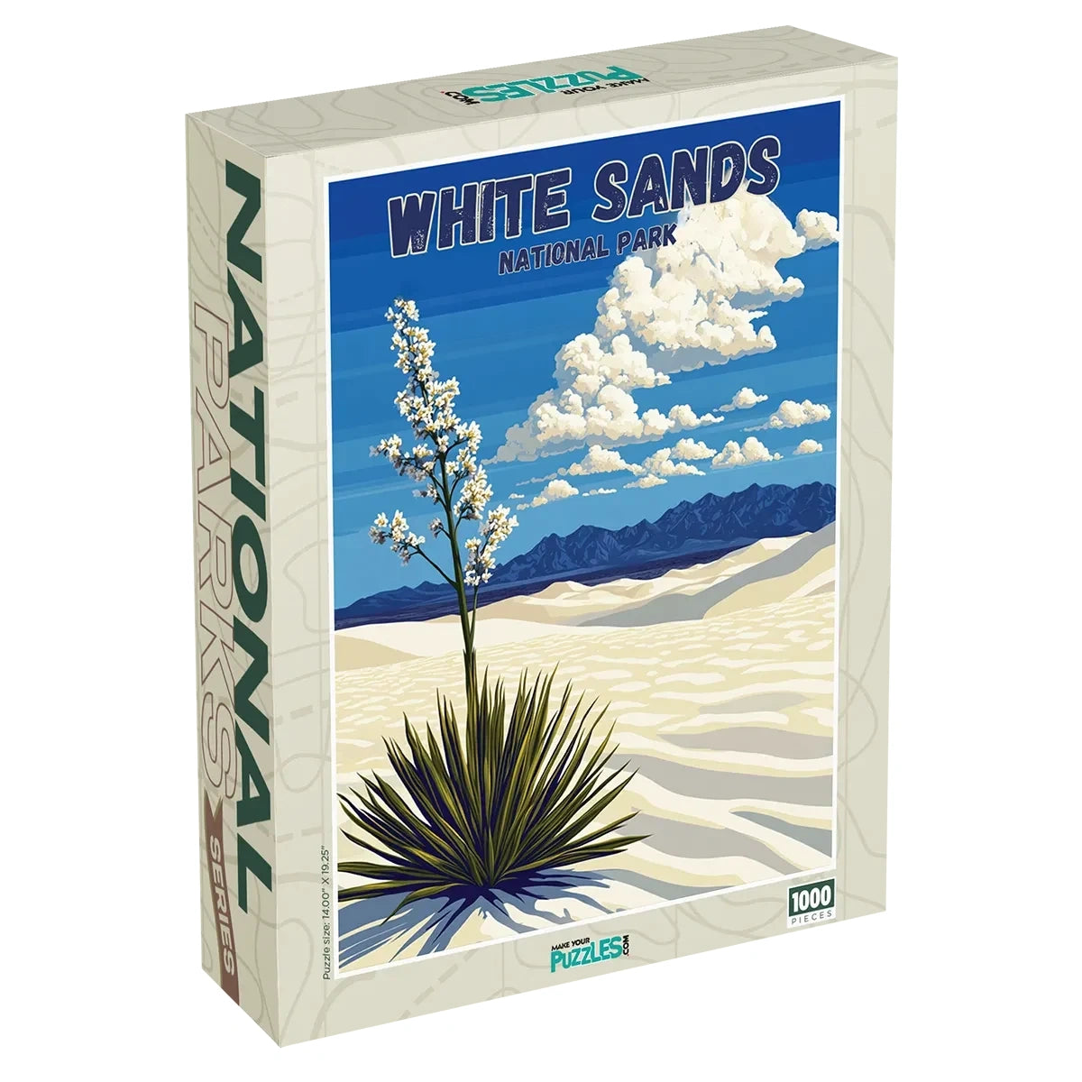 White Sands National Park Puzzle 1000 piece puzzle box by MakeYourPuzzles