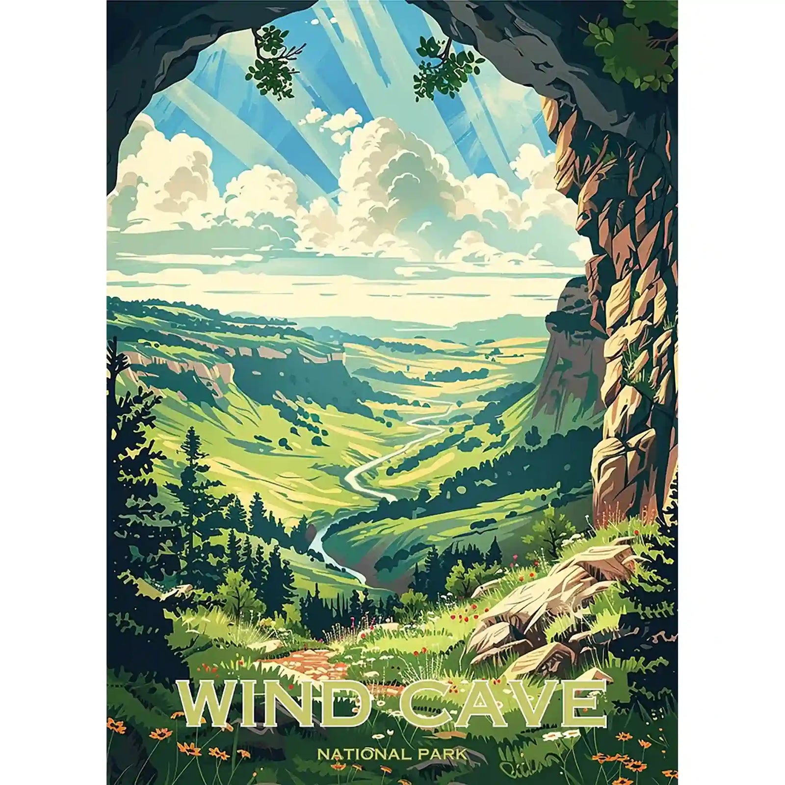 Wind Cave National Park Puzzle by MakeYourPuzzles