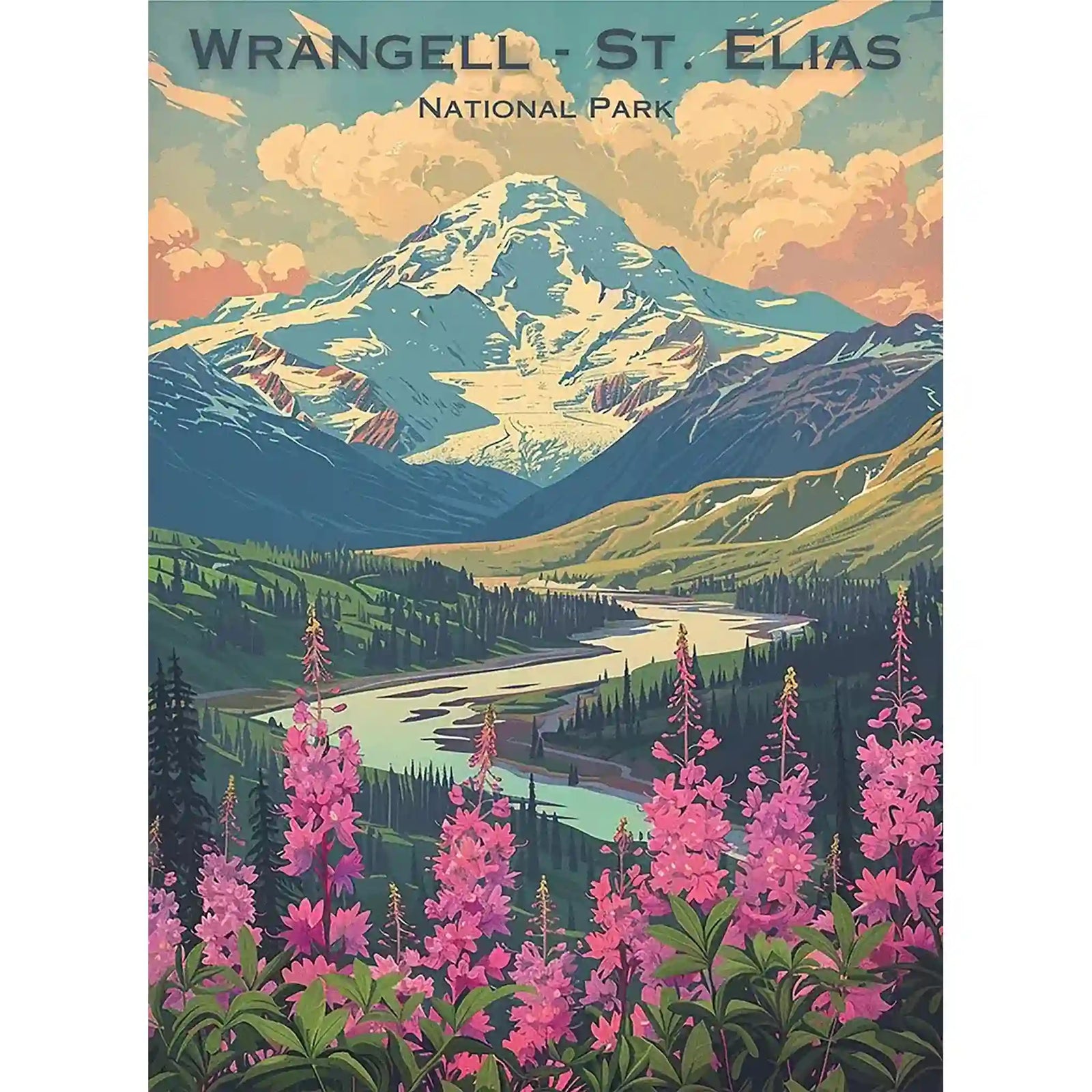 Wrangell-St. Elias National Park Puzzle by MakeYourPuzzles | Made in the USA