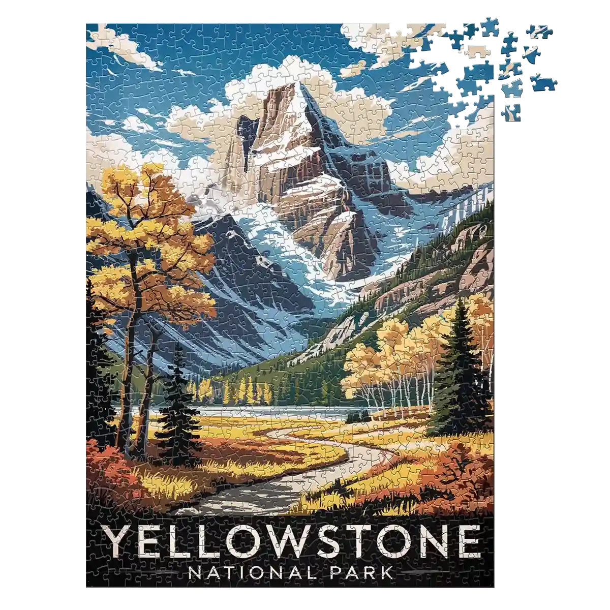 Yellowstone National Park in the Fall 1000 piece puzzle by MakeYourPuzzles
