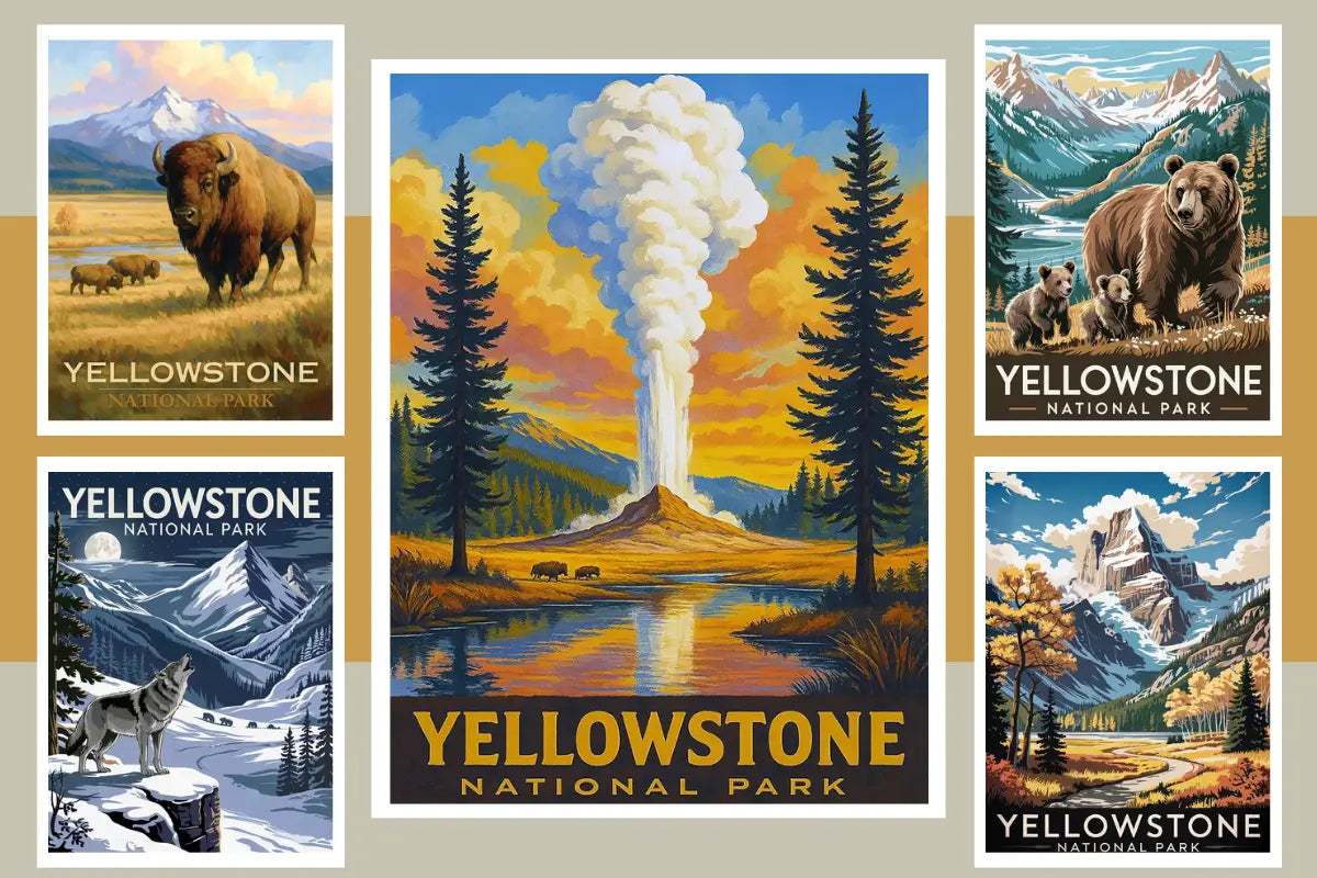Yellowstone Puzzles National Park scenes | Premium Yellowstone Jigsaw Puzzles made in the USA