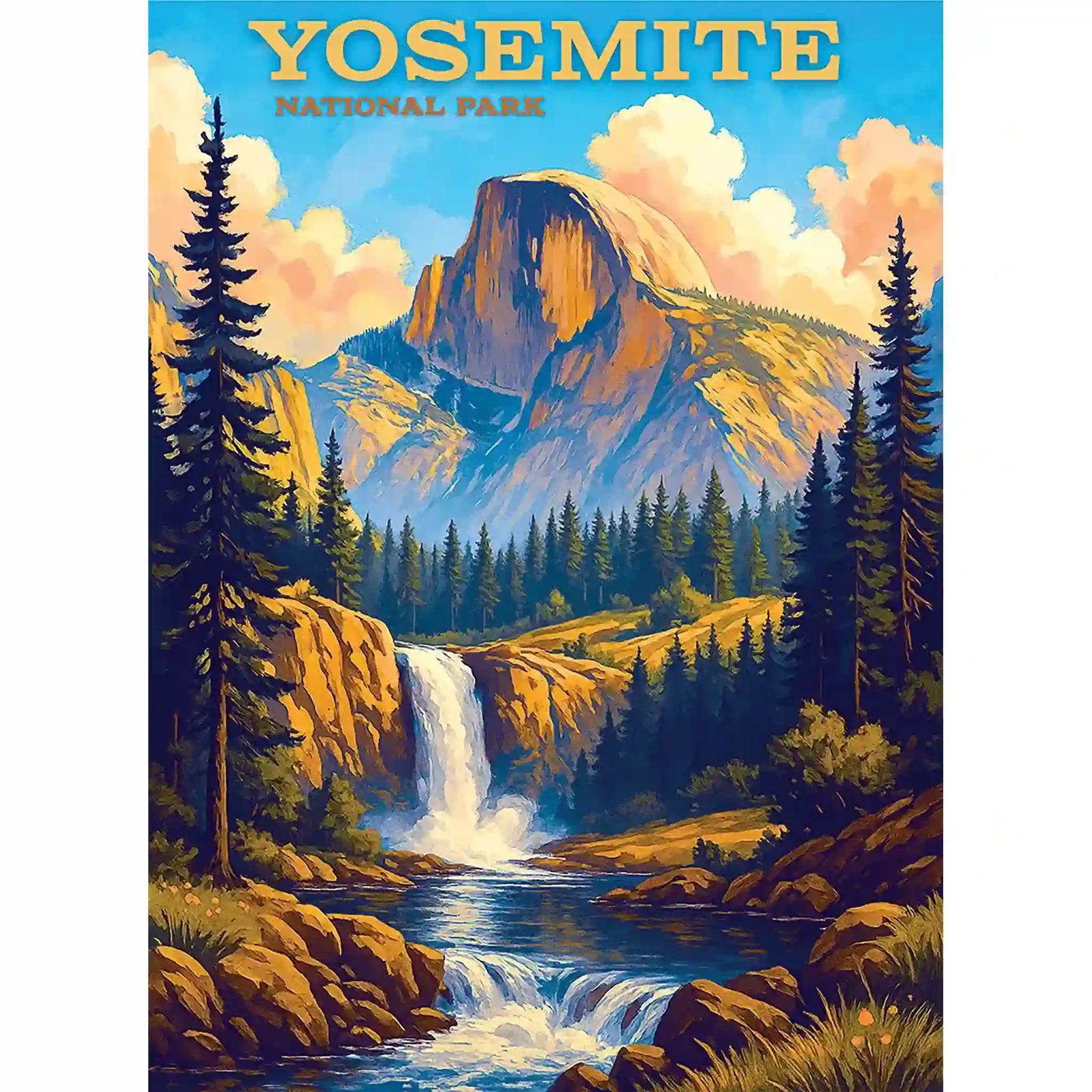 Yosemite National Park Puzzle by MakeYourPuzzles | Premium Quality Jigsaw Puzzle made in the USA