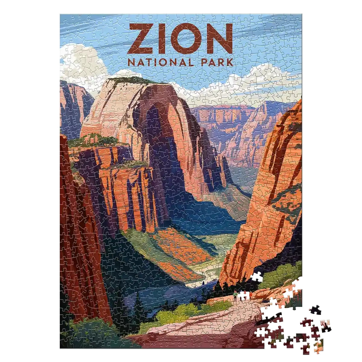 Zion National Park Puzzle Angels Landing 1000 piece by MakeYourPuzzles