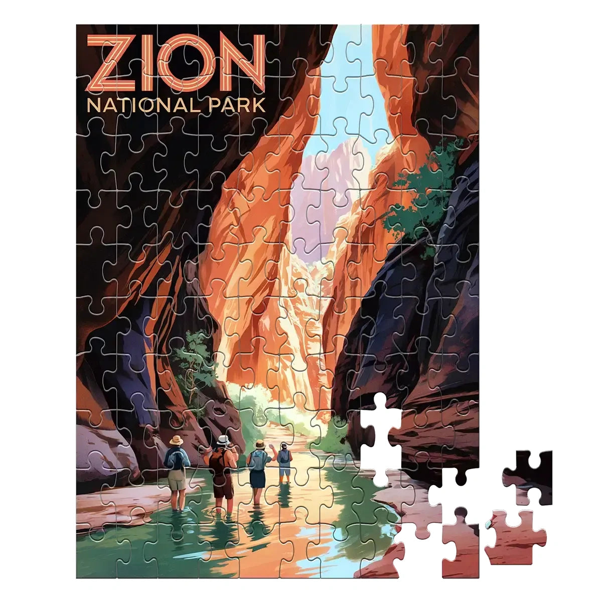 Zion National Park Passage 100 piece puzzle by MakeYourPuzzles