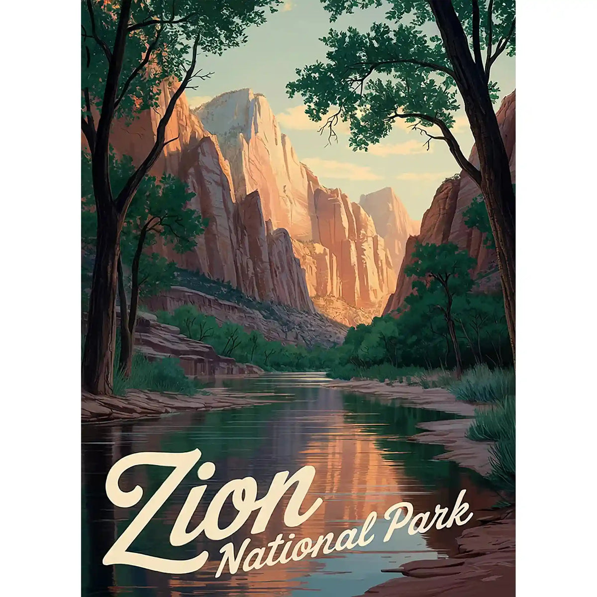 Zion National Park Jigsaw Puzzle Canyon by MakeYourPuzzles