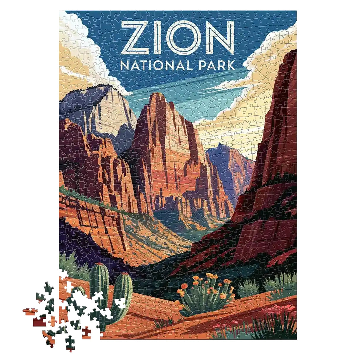 Zion National Park Radiance 1000 piece puzzle by MakeYourPuzzles