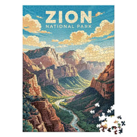 Thumbnail for Zion National Park Sanctuary 1000 piece puzzle by MakeYourPuzzles