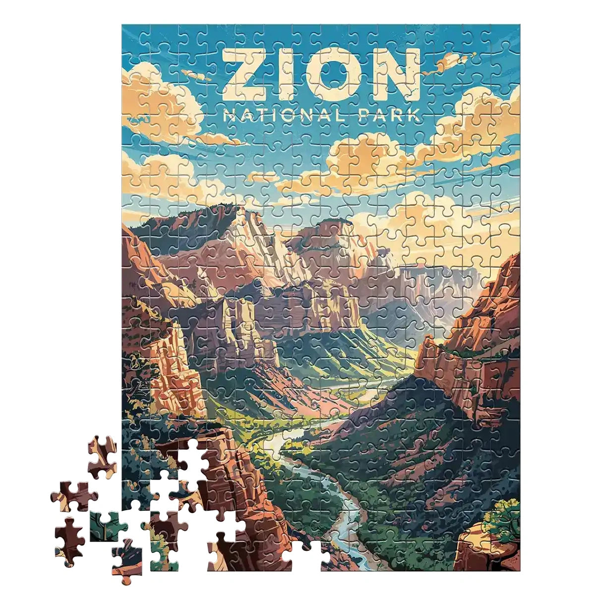 Zion National Park Sanctuary 252 piece puzzle by MakeYourPuzzles