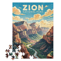 Thumbnail for Zion National Park Sanctuary 252 piece puzzle by MakeYourPuzzles