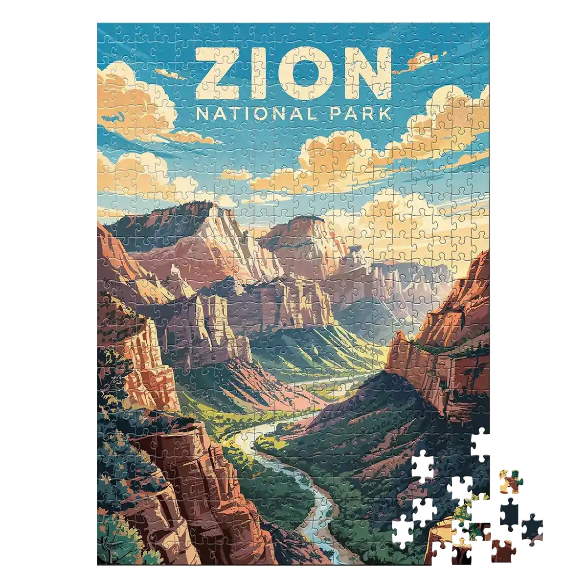 Zion National Park Sanctuary 500 piece puzzle by MakeYourPuzzles