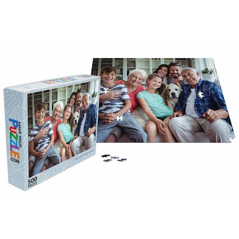 MakeYourPuzzles Classic Photo Puzzle 500 Piece Custom Photo Puzzle