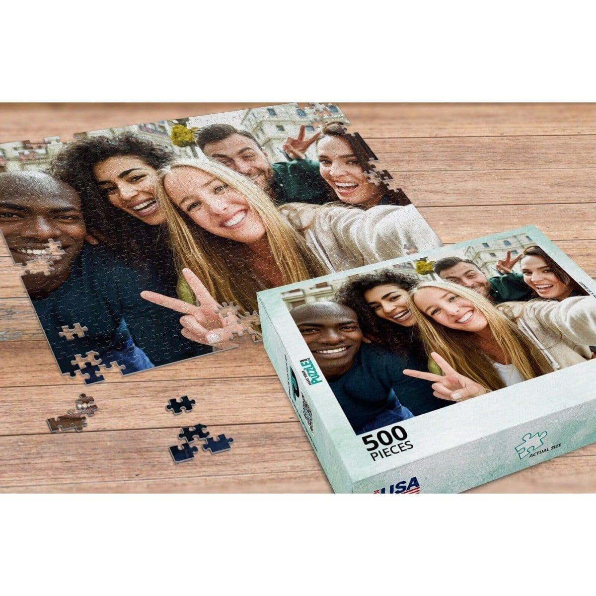 MakeYourPuzzles Classic Photo Puzzle 500 Piece Custom Photo Puzzle