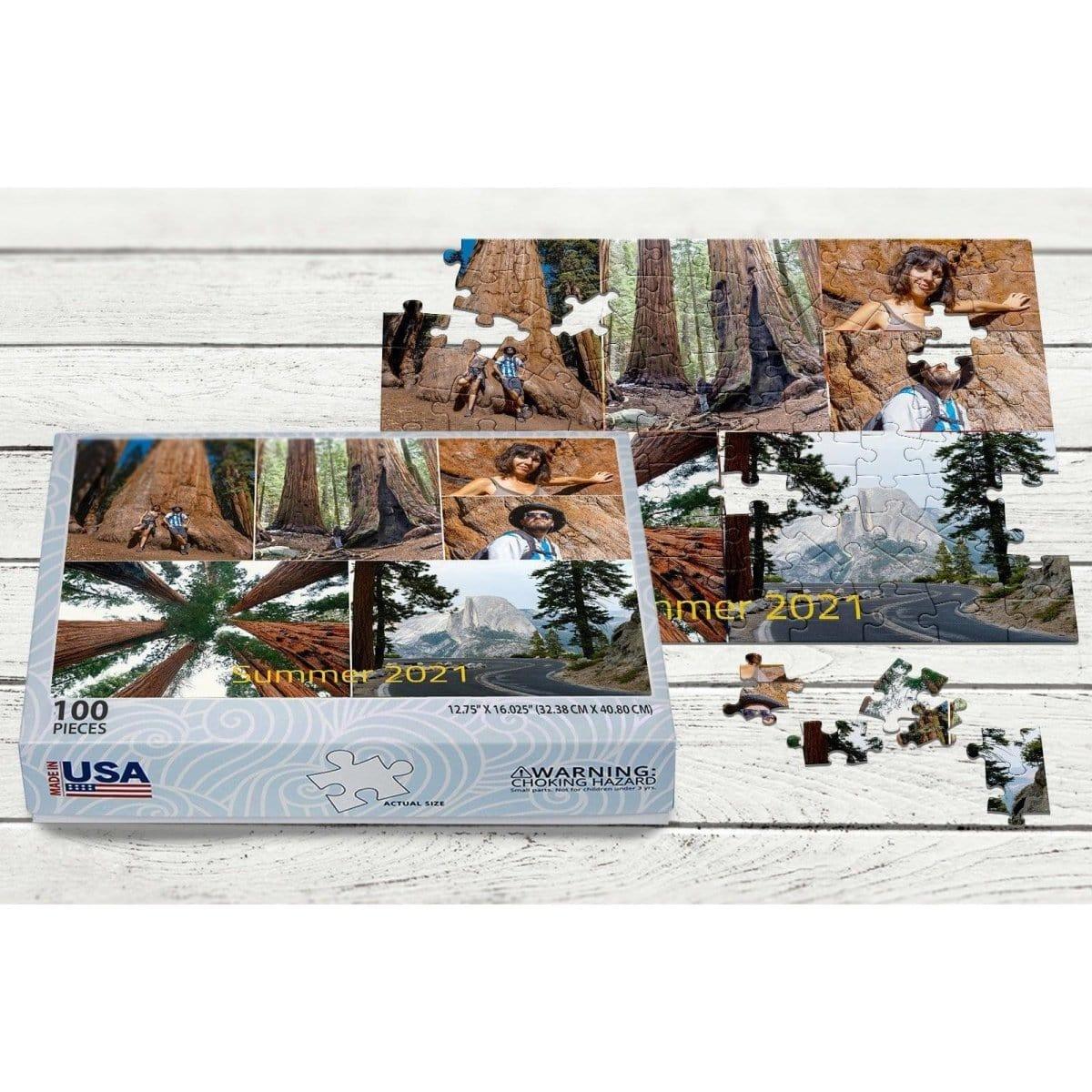 MakeYourPuzzles Collage Puzzle 100 Piece Collage Photo Puzzle