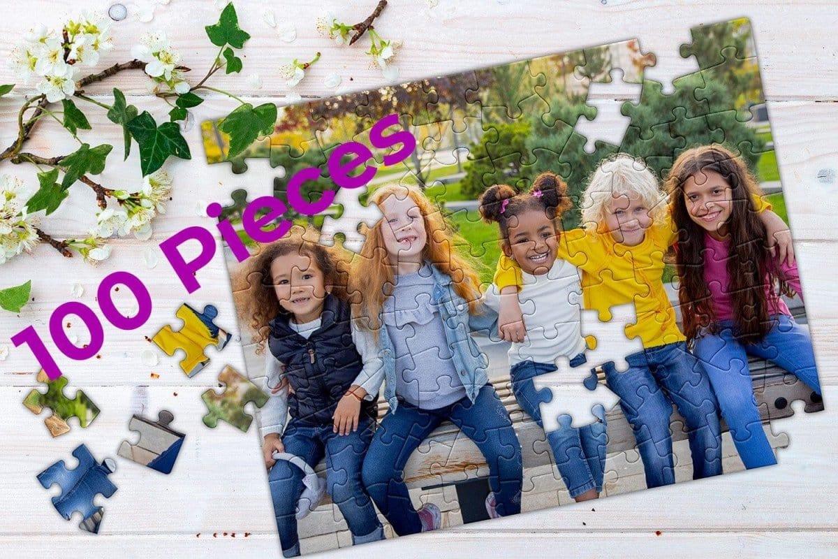 MakeYourPuzzles Custom Photo Puzzle 100 Piece Custom Photo Puzzle