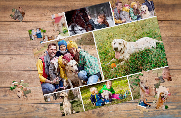 Personalized Collage Photo Puzzle family