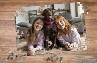 Thumbnail for Two girls with dog photo puzzle - MakeYourPuzzles