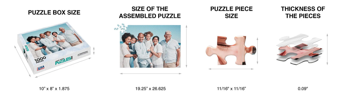 1000 Piece Puzzle Size & Dimensions