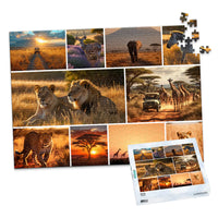 10 Collage Mosaic Photo Puzzle – Landscape - 500 piece and box