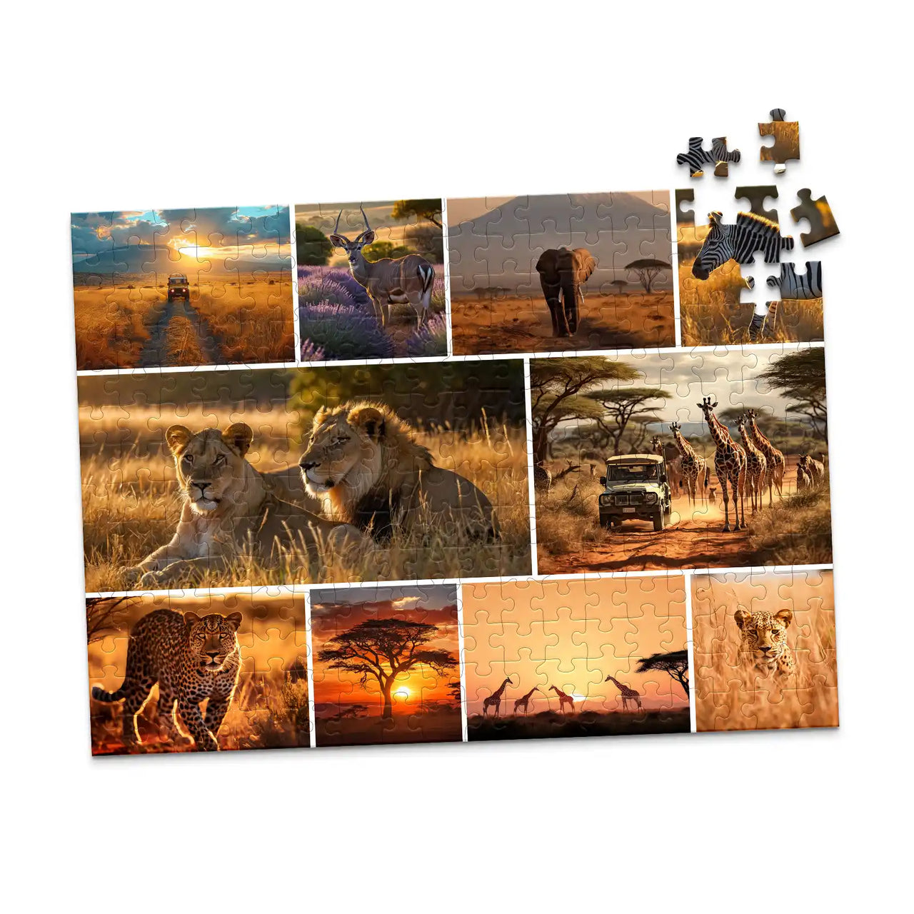 10 Photos Collage Mosaic - 252 piece