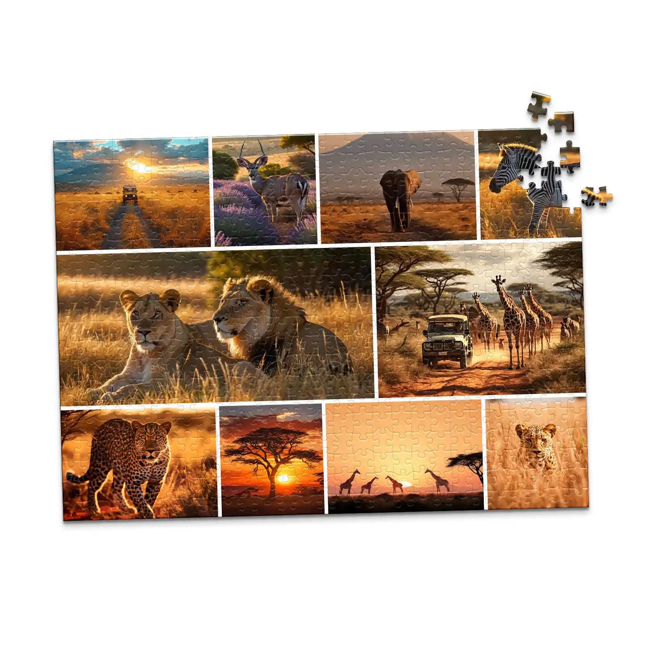 10 Photos Collage Mosaic - 500 piece