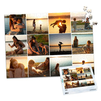 12 Collage Grid Photo Puzzle – Landscape - 500 piece and box